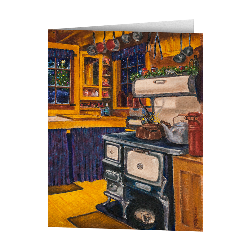Camp Christmas Card- Camp Kitchen (5 Cards)