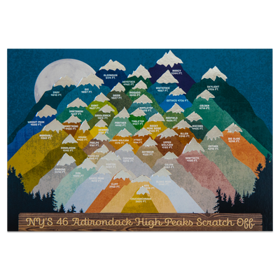 ADK High Peaks Night Challenge Scratch-Off
