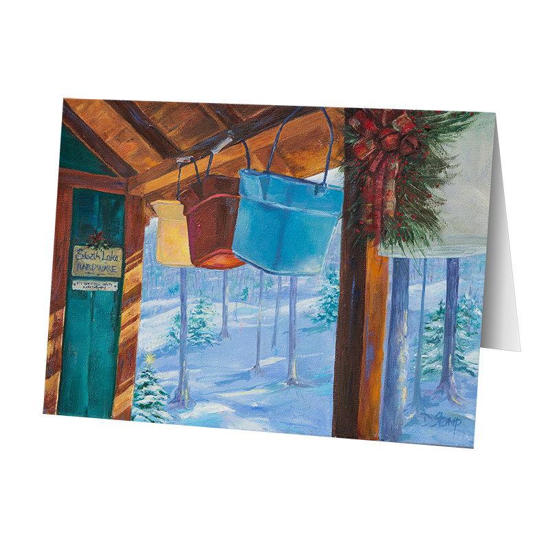 Camp Christmas Card- Christmas Morning (5 Cards)