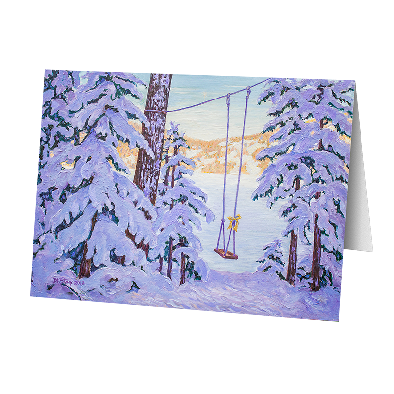 Camp Christmas Card-The Swing (5 Cards)