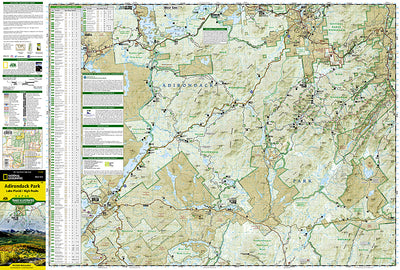 Map-742 Lake Placid / High Peaks Area