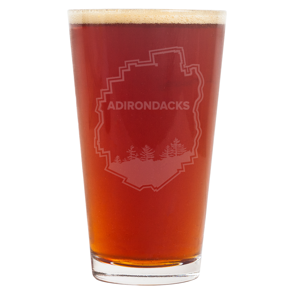 Adirondack Park Border Pint Glass