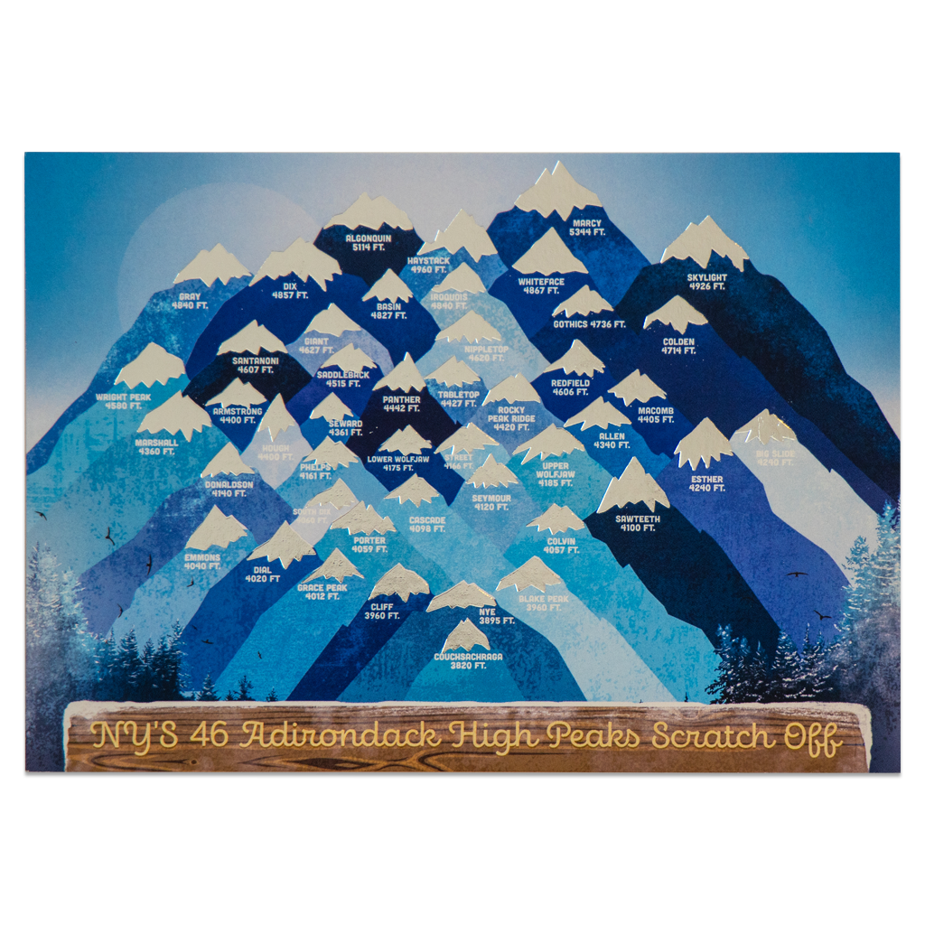 ADK High Peaks Winter Challenge Scratch-Off
